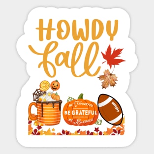 Howdy Fall Sticker